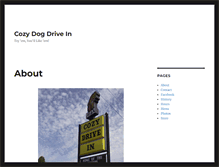 Tablet Screenshot of cozydogdrivein.com